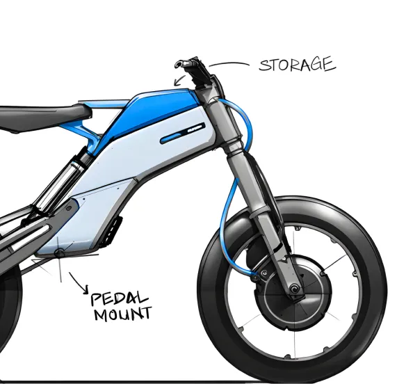 Automotive project — motorcycle design 3